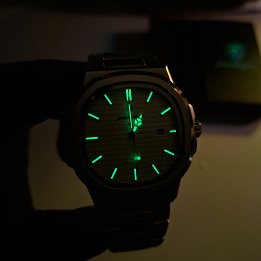 Reloj Hombre POEDAGAR 613 Carátula Blanca Acero Inoxidable Luminiscente Broche Mariposa