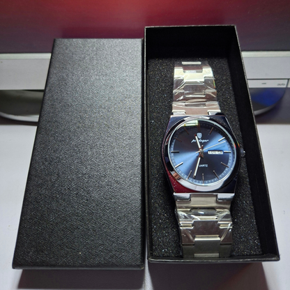 Reloj Hombre POEDAGAR 930 Carátula Azul Acero Inoxidable Luminiscente Broche Mariposa