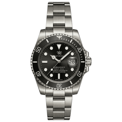 Reloj Hombre Carekiso 901 Negro Bisel Giratorio Acero Inoxidable Luminiscente Estilo Submariner