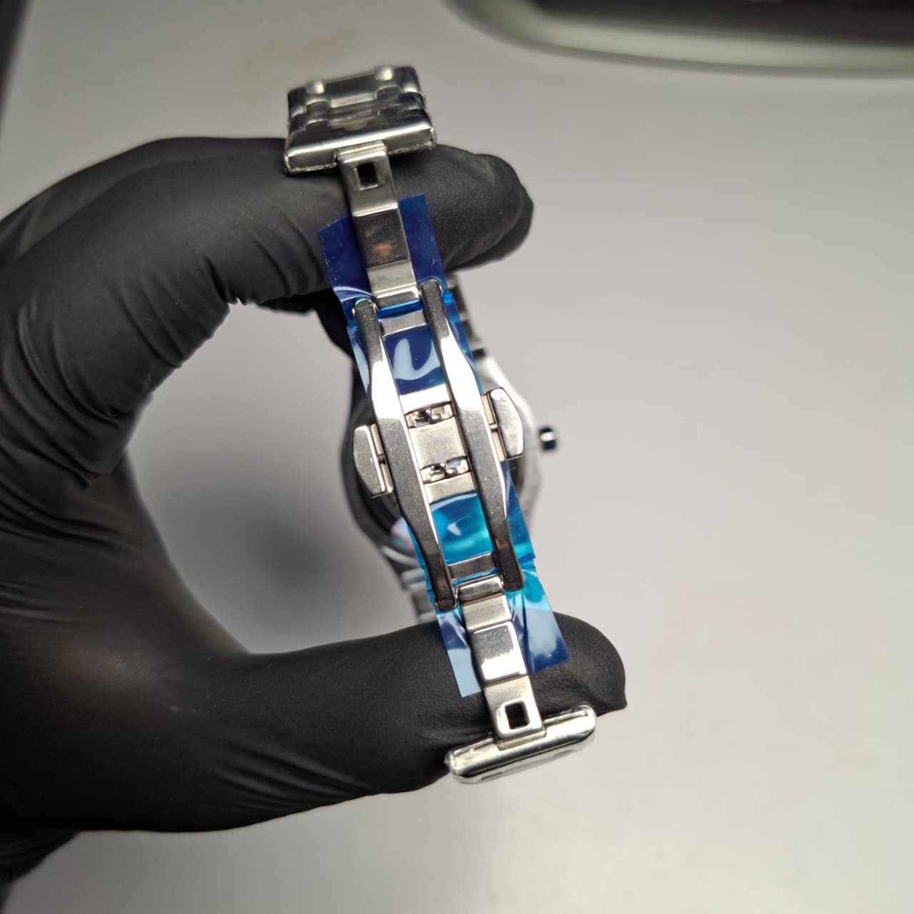 Reloj Hombre POEDAGAR 924 Azul Plateado Acero Inoxidable Cuarzo Fecha Luminiscente