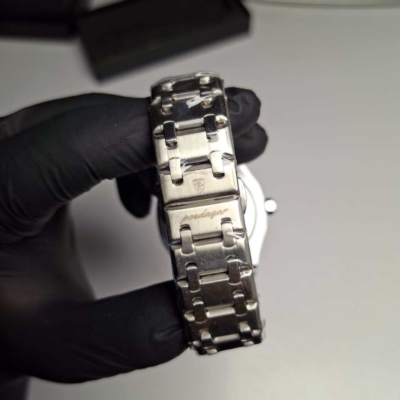 Reloj Hombre POEDAGAR 924 Carátula Blanca Plateado Acero Inoxidable Luminiscente Cuarzo Fecha